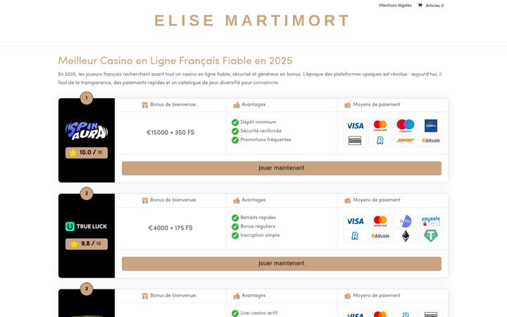 Screenshot of elise-martimort.com