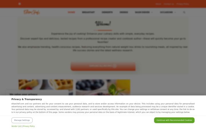 Screenshot of elisechef.com