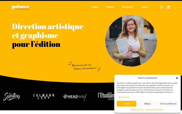Screenshot ta' elisegodmuse.fr