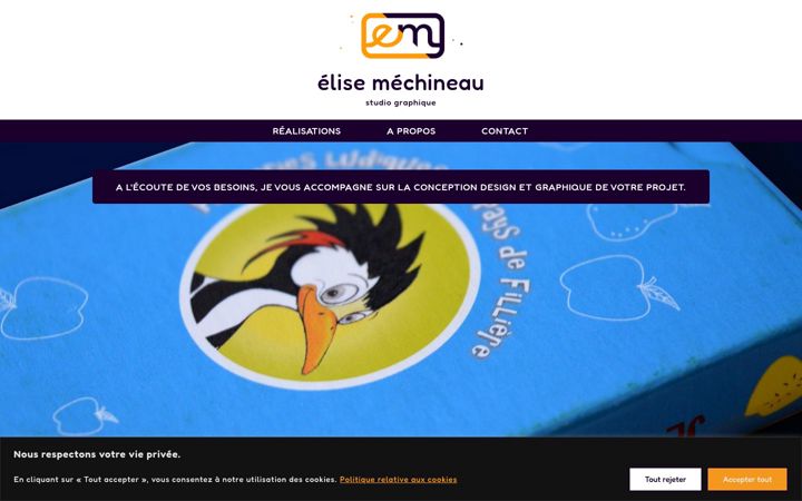 Screenshot ta' elisemechineau.fr