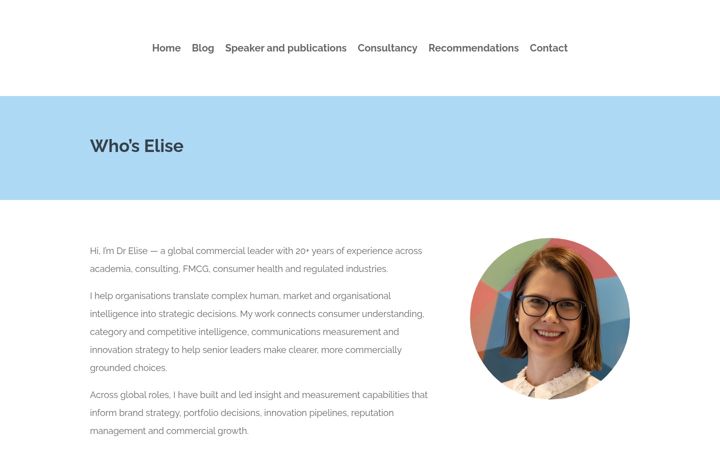 Screenshot of elisemisse.com
