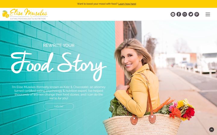 Screenshot of elisemuseles.com