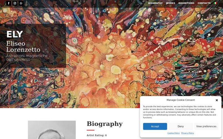 Screenshot of eliseolorenzetto.com