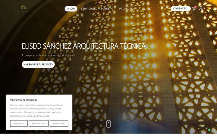 Screenshot of eliseosanchezarquitecturatecnica.es