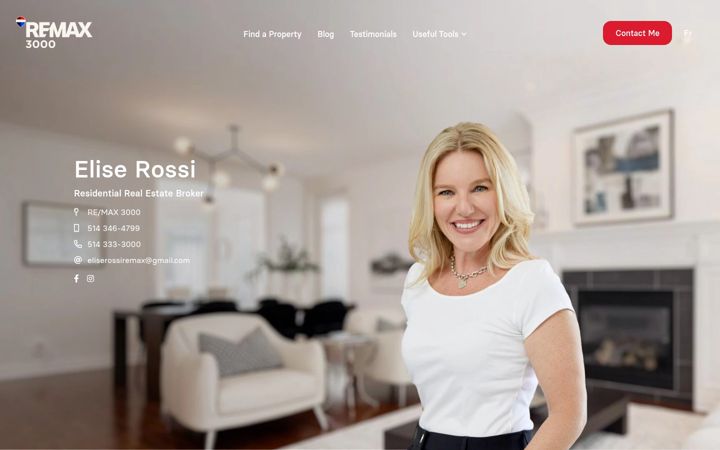 Screenshot of eliserossi.com