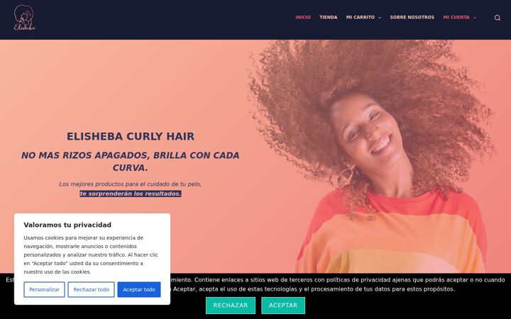 Screenshot of elisheba.shop