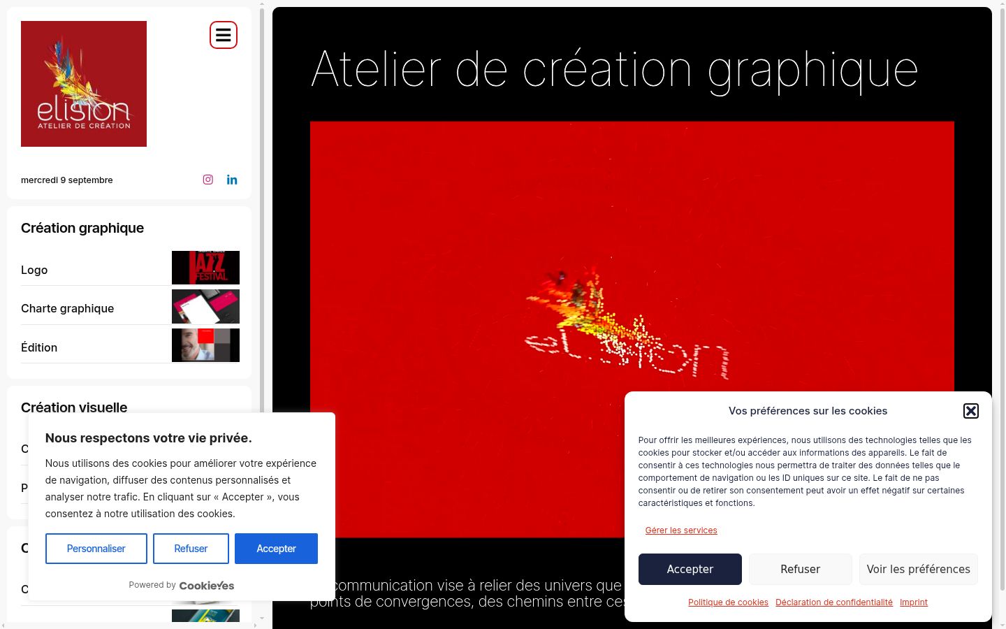 Screenshot tal-banner tal-kunsens muri qabel kwalunkwe interazzjoni