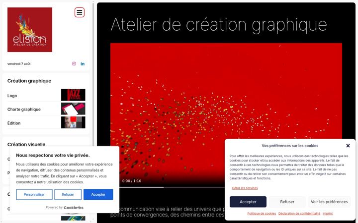 Screenshot ta' elision.fr