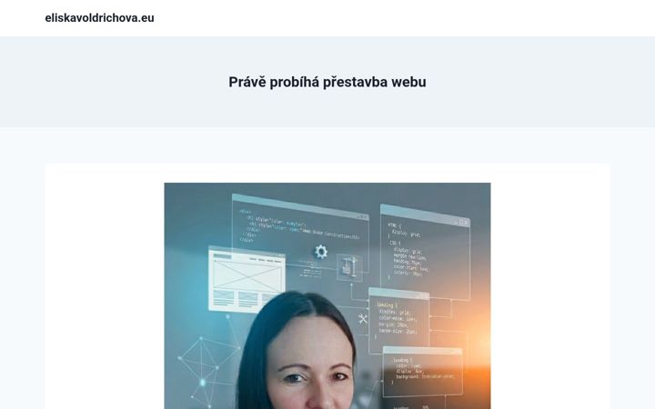 Screenshot van eliskavoldrichova.eu