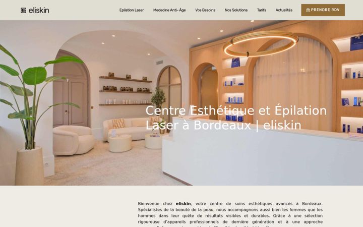 Screenshot ta' eliskin.fr