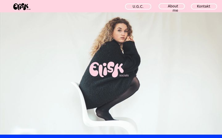 Screenshot of elisksocials.com