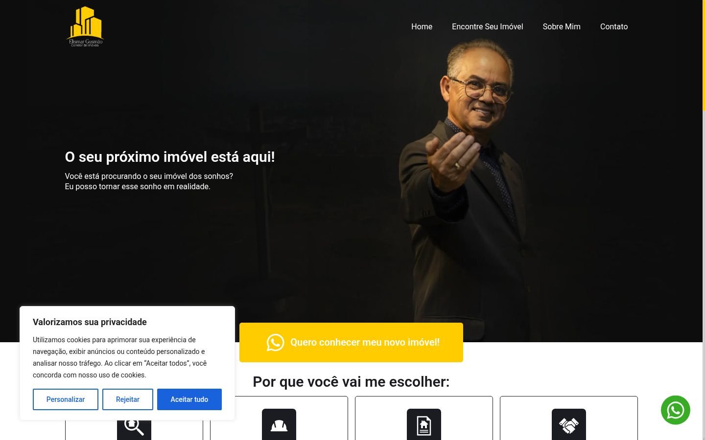 Snímek obrazovky baneru souhlasu zobrazeného před jakoukoli interakcí