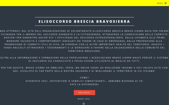 Screenshot von elisoccorsobresciabravosierra.it