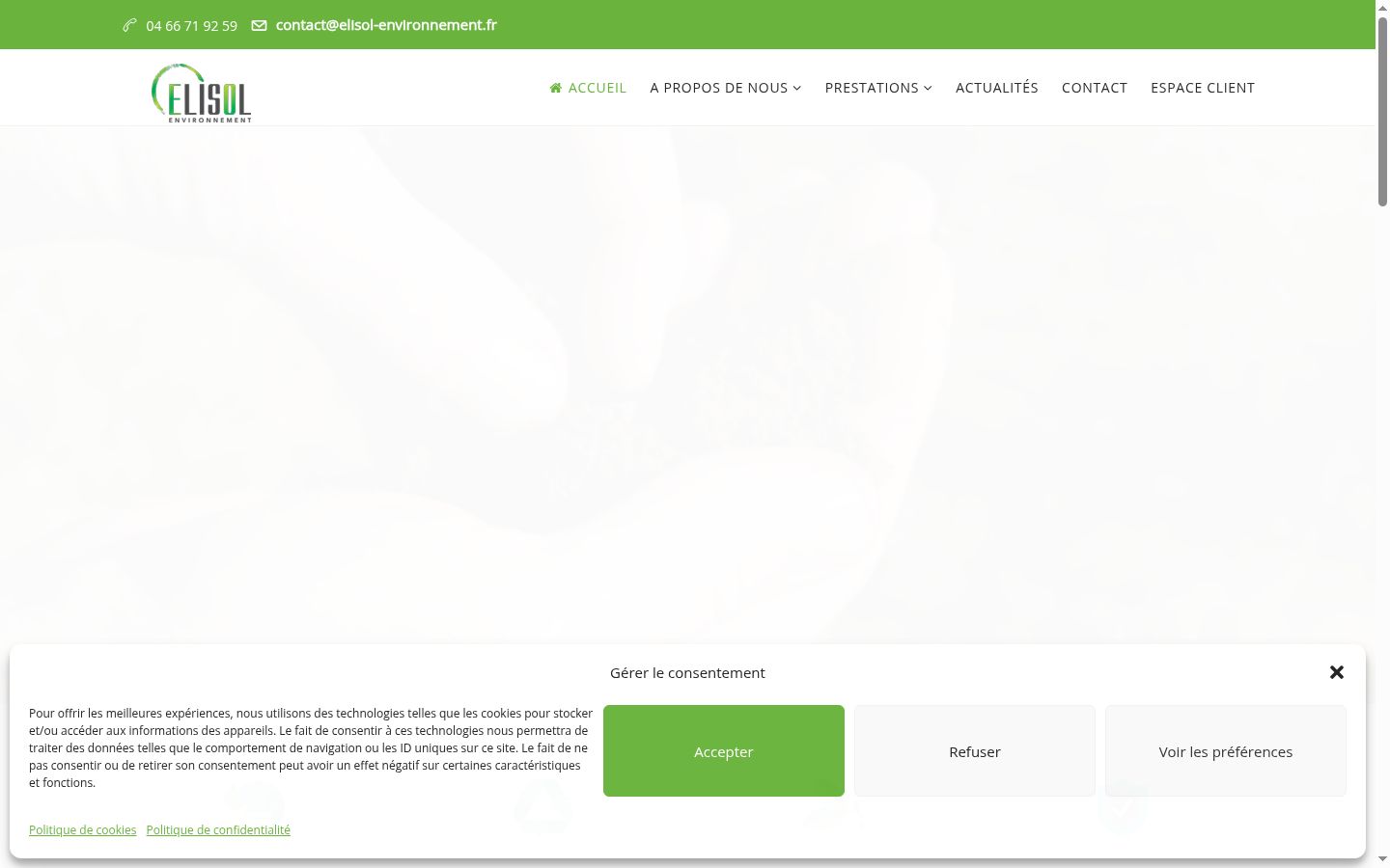Screenshot tal-banner tal-kunsens muri qabel kwalunkwe interazzjoni