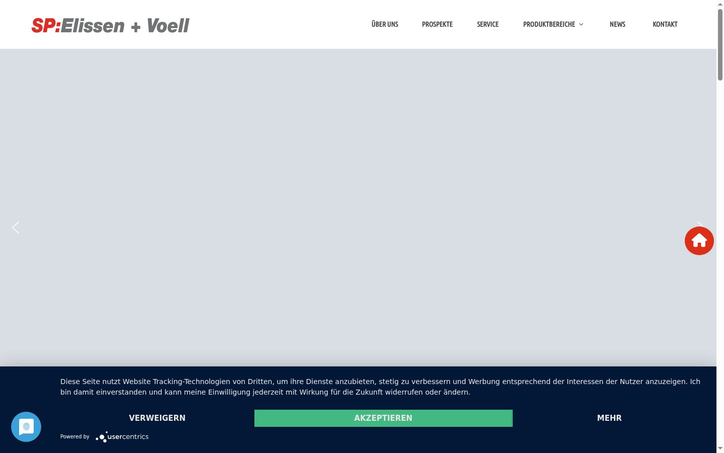 Screenshot van de toestemmingsbanner zoals getoond vóór enige interactie