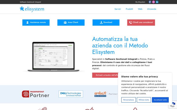Screenshot di elisystem.it