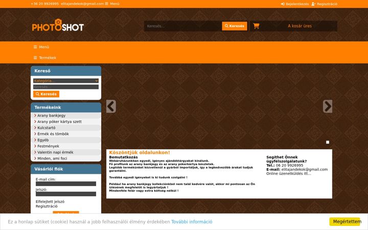Posnetek zaslona elit-ajandekok.hu