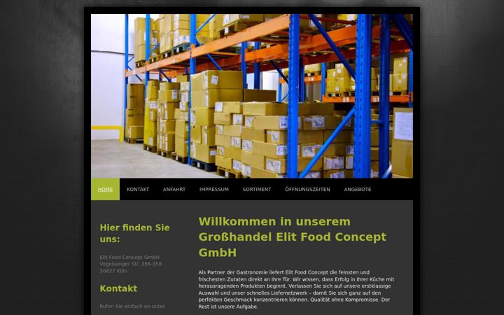 Screenshot of elit-food.de