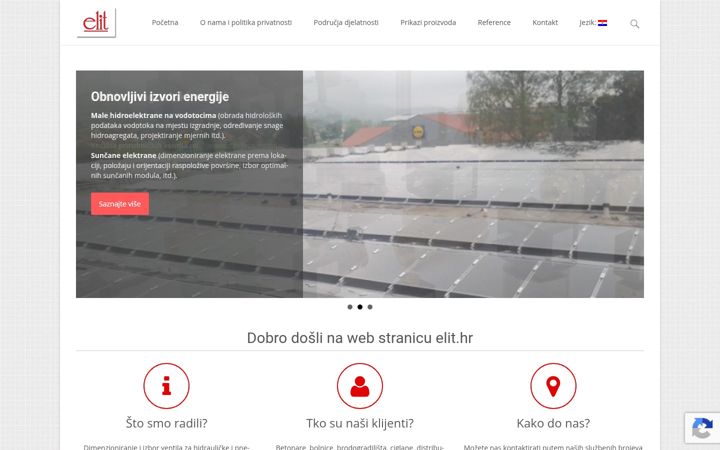 Skärmbild av elit.hr