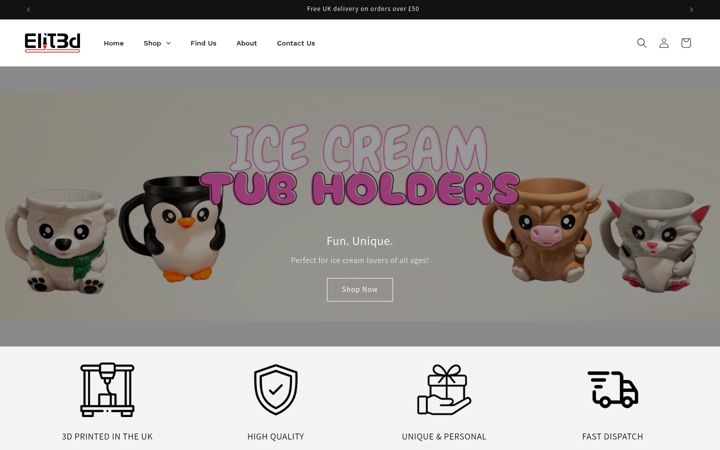 Screenshot of elit3d.com