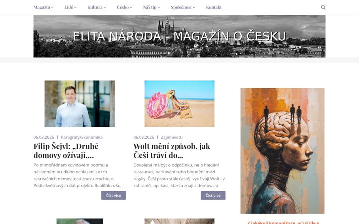 Screenshot ta' elitanaroda.cz
