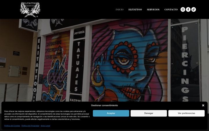 Screenshot of elitattoomaracena.com