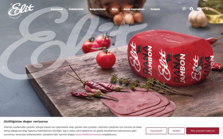 Snímek obrazovky elitciftlik.com.tr
