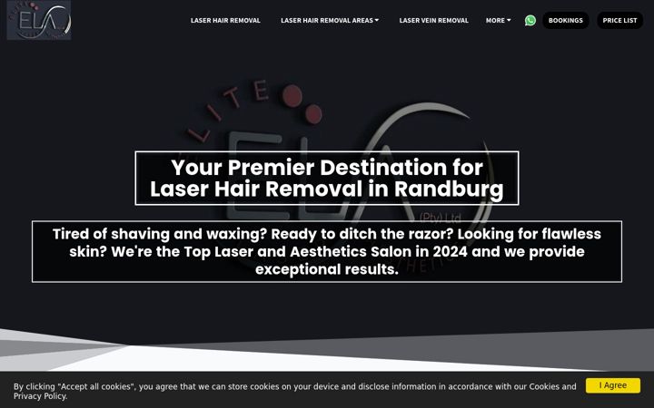 Screenshot of elite-aesthetics.co.za