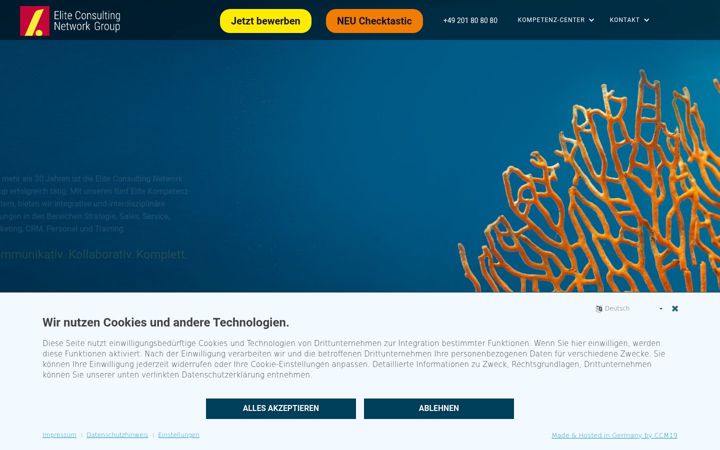 Screenshot van elite-consulting.eu