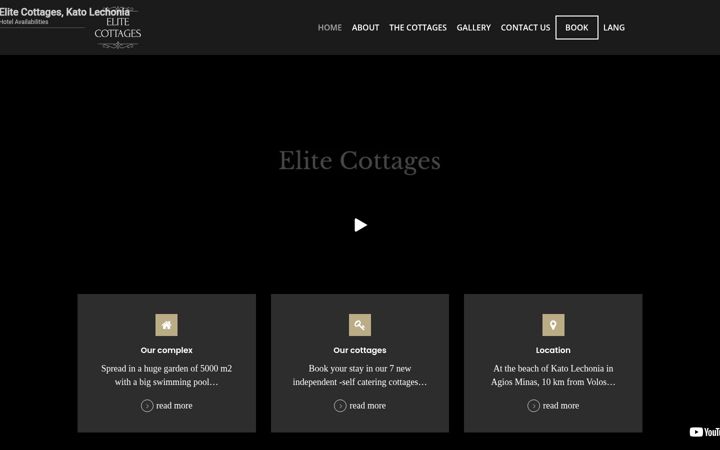 Screenshot of elite-cottages.com