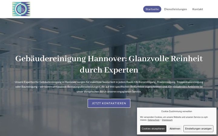 Kuvakaappaus sivustosta elite-gebaeudereinigung-hannover.de