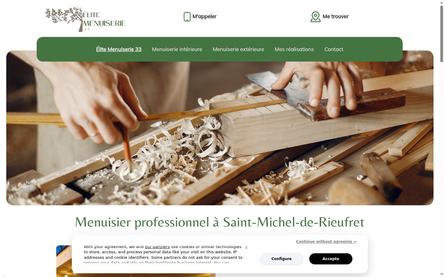 Screenshot tal-banner tal-kunsens muri qabel kwalunkwe interazzjoni