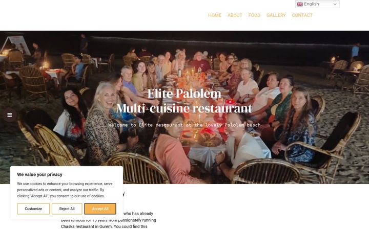 Screenshot of elite-palolem.com