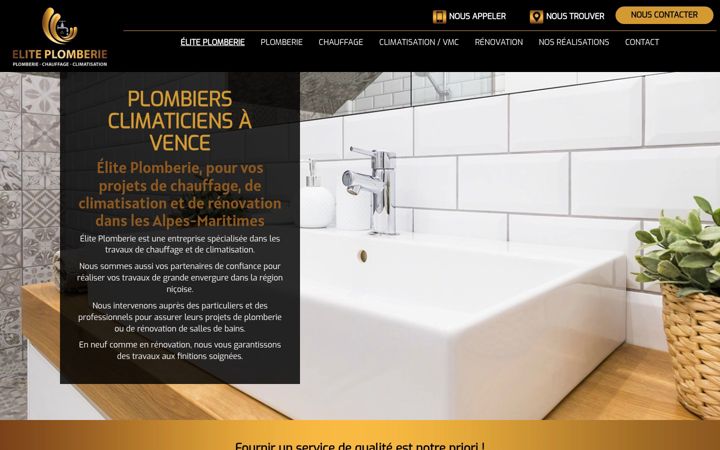 Screenshot von elite-plomberie.fr