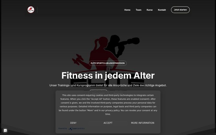 Screenshot of elite-sportclub.de
