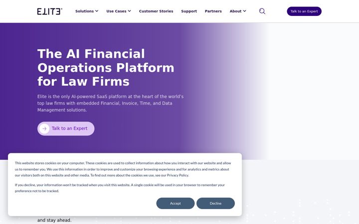 Screenshot of elite.com
