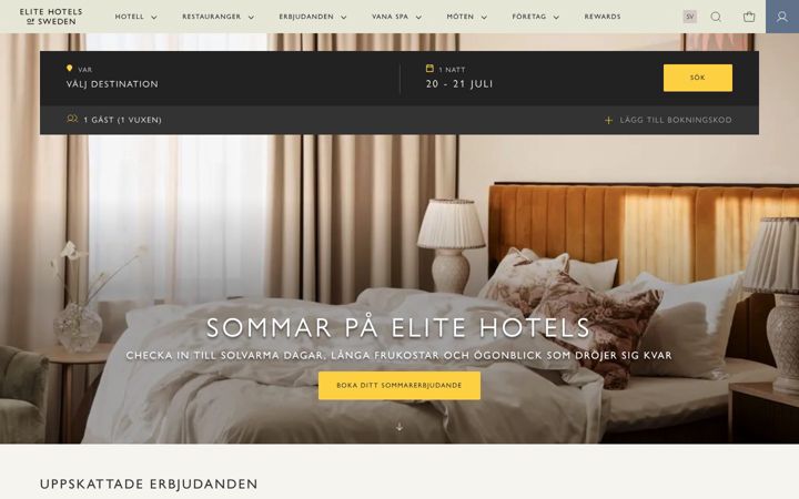 Screenshot of elite.se