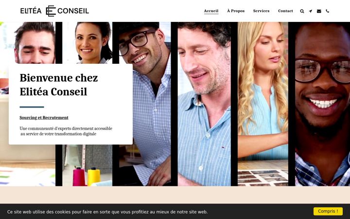 Screenshot of elitea-conseil.com
