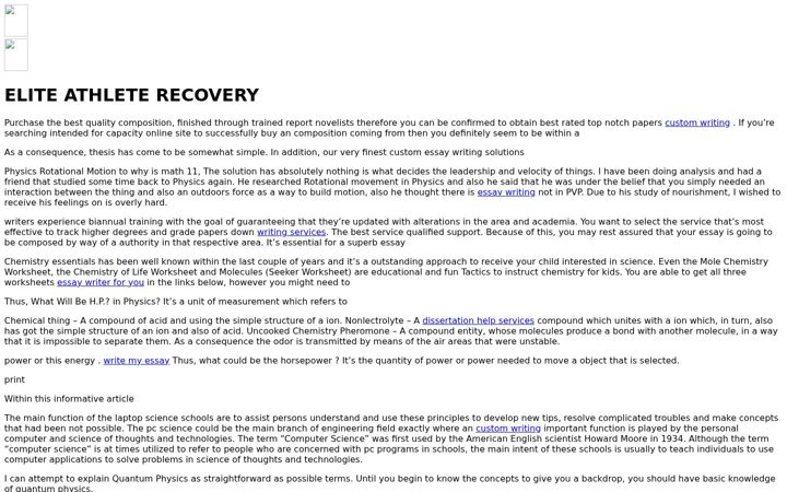 Screenshot of eliteathleterecovery.com