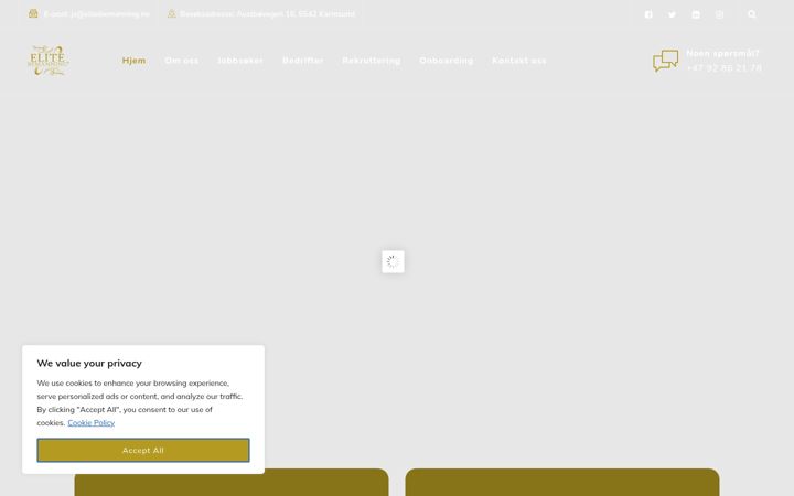 Képernyőkép: elitebemanning.no