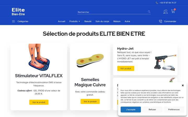 Screenshot von elitebienetre.fr