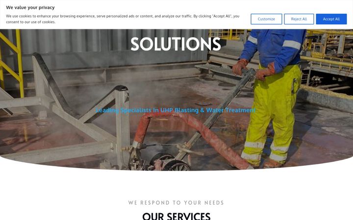 Screenshot ta' eliteblastingsolutionslimited.co.uk