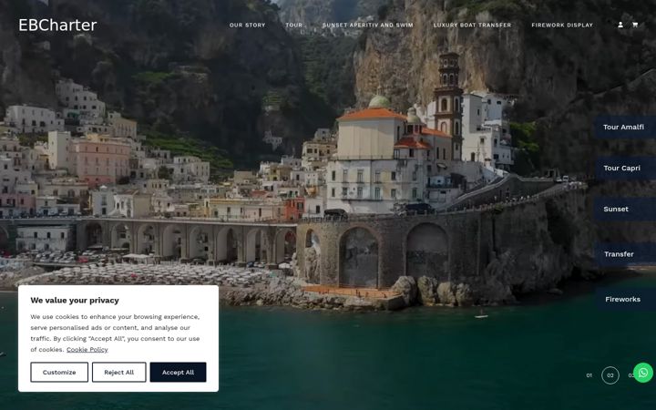 Screenshot di eliteboatcharter.it
