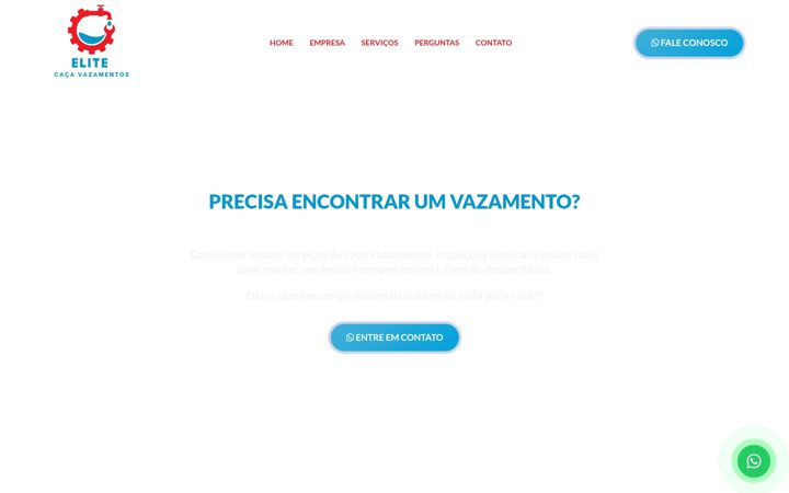 Screenshot of elitecacavazamentos.com.br