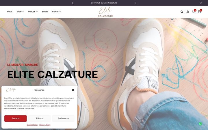 Screenshot of elitecalzature.it