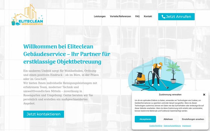 Screenshot of eliteclean-gebaeudeservice.de