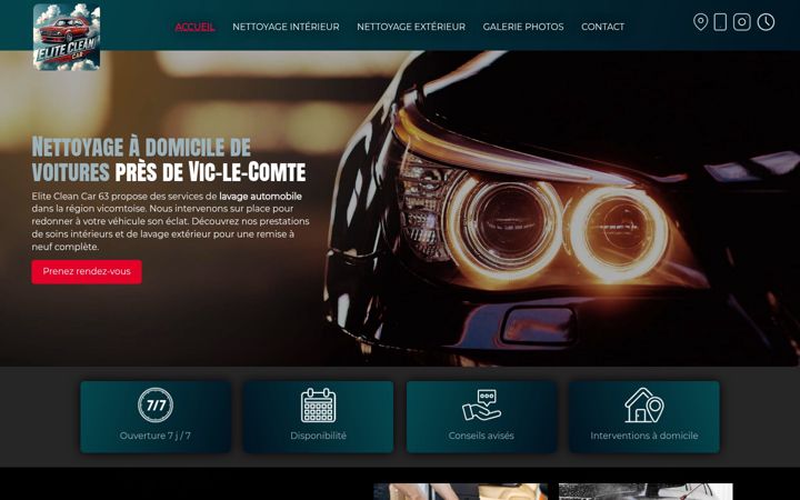 Screenshot von elitecleancar63.fr