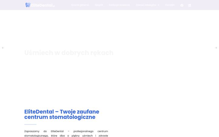 Captura de pantalla de elitedental.pl