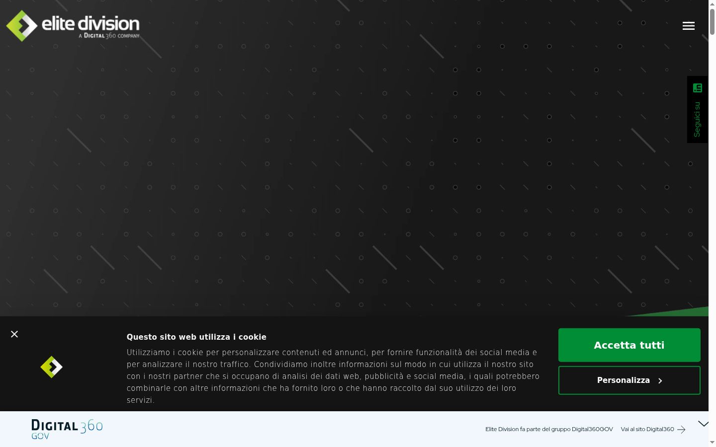Screenshot του banner συγκατάθεσης που εμφανίστηκε πριν από οποιαδήποτε αλληλεπίδραση