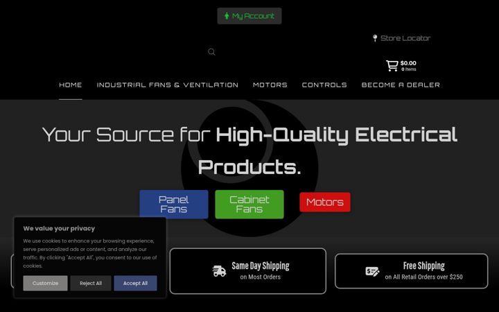 Screenshot of eliteelectricproducts.com